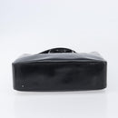 CHANEL Tote Bag Patent Leather Black Gold CC Auth BA16451-11