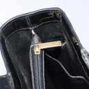 CHANEL Tote Bag Patent Leather Black Gold CC Auth BA16451-23