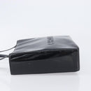 CHANEL Tote Bag Patent Leather Black Gold CC Auth BA16451-5