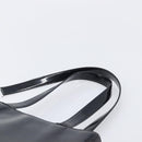 CHANEL Tote Bag Patent Leather Black Gold CC Auth BA16451-9