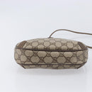 GUCCI GG Supreme Web Sherry Line Bag PVC Beige Gold 89 02 066 Auth BA16454-5
