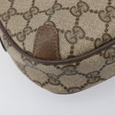 GUCCI GG Supreme Web Sherry Line Bag PVC Beige Gold 89 02 066 Auth BA16454-16