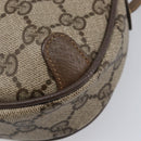 GUCCI GG Supreme Web Sherry Line Bag PVC Beige Gold 89 02 066 Auth BA16454-17