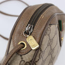 GUCCI GG Supreme Web Sherry Line Bag PVC Beige Gold 89 02 066 Auth BA16454-9