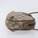 GUCCI GG Supreme Web Sherry Line Bag PVC Beige Gold 89 02 066 Auth BA16454-3