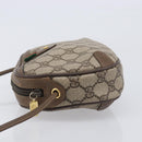 GUCCI GG Supreme Web Sherry Line Bag PVC Beige Gold 89 02 066 Auth BA16454-4