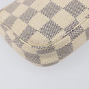 LOUIS VUITTON Damier Azur Mini Pochette Accessoires Pouch N63005 LV Auth BA16455-15