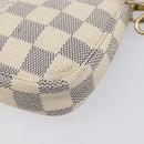 LOUIS VUITTON Damier Azur Mini Pochette Accessoires Pouch N63005 LV Auth BA16455-16