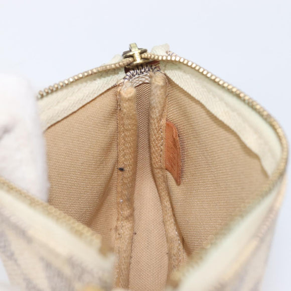 LOUIS VUITTON Damier Azur Mini Pochette Accessoires Pouch N63005 LV Auth BA16455