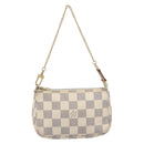 LOUIS VUITTON Damier Azur Mini Pochette Accessoires Pouch N63005 LV Auth BA16455-13
