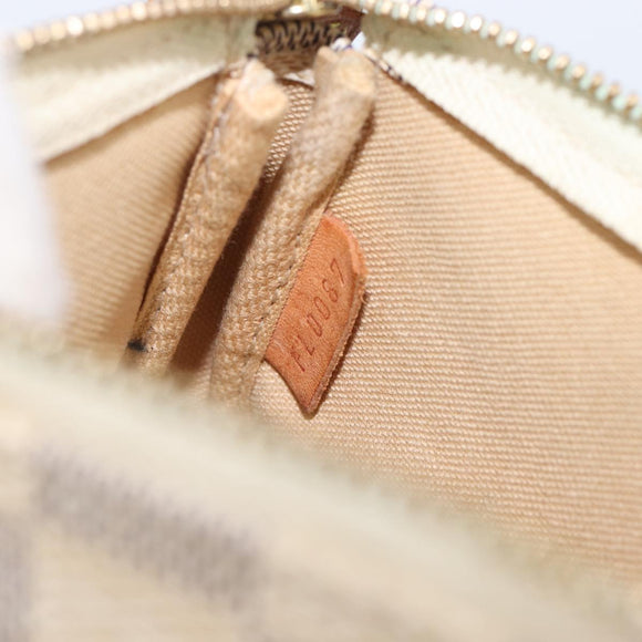 LOUIS VUITTON Damier Azur Mini Pochette Accessoires Pouch N63005 LV Auth BA16455