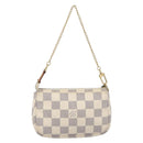 LOUIS VUITTON Damier Azur Mini Pochette Accessoires Pouch N63005 LV Auth BA16455-2