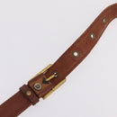 MCM Vicetos Logogram Shoulder Bag PVC Leather Brown Gold Auth BA16458-8