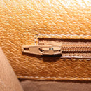 GUCCI GG Supreme Business Bag PVC Leather White Gold Auth BA16459A-27