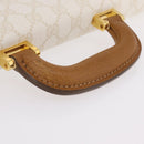 GUCCI GG Supreme Business Bag PVC Leather White Gold Auth BA16459A-7