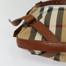 BURBERRY Shoulder Bag Canvas Brown Auth BA1646-9