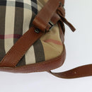 BURBERRY Shoulder Bag Canvas Brown Auth BA1646-16