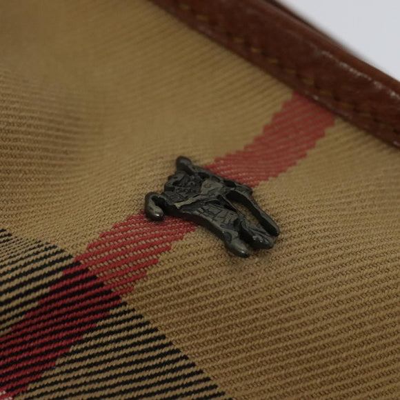 BURBERRY Shoulder Bag Canvas Brown Auth BA1646