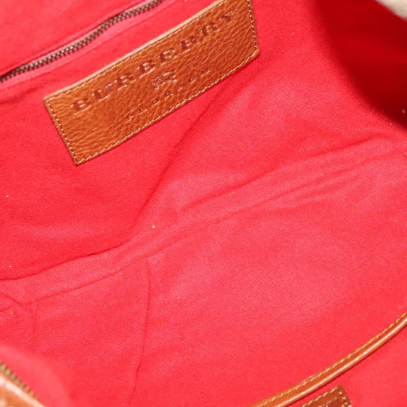 BURBERRY Shoulder Bag Canvas Brown Auth BA1646