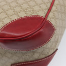 CELINE Macadam Canvas Tote Bag PVC Beige Gold Auth BA16461A-15