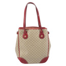 CELINE Macadam Canvas Tote Bag PVC Beige Gold Auth BA16461A-2