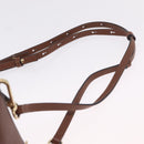 Chloe Faye Mini Backpack Leather Brown Gold Auth BA16466-10