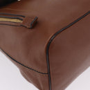 Chloe Faye Mini Backpack Leather Brown Gold Auth BA16466-12