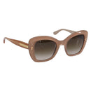 Dolce & Gabbana Sunglasses Plastic Beige Gold Auth BA16469V-1