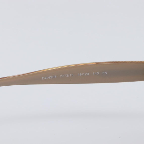 Dolce & Gabbana Sunglasses Plastic Beige Gold Auth BA16469V