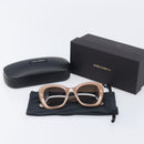 Dolce & Gabbana Sunglasses Plastic Beige Gold Auth BA16469V-12