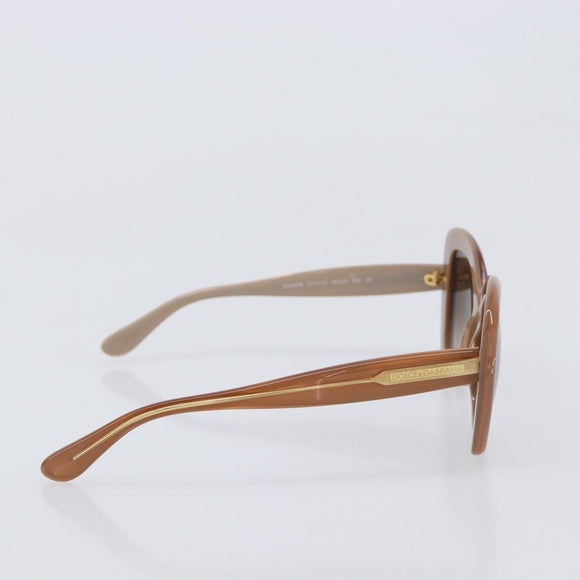 Dolce & Gabbana Sunglasses Plastic Beige Gold Auth BA16469V