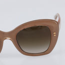 Dolce & Gabbana Sunglasses Plastic Beige Gold Auth BA16469V-6