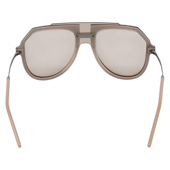 Dolce & Gabbana Sunglasses Metal Beige Silver Auth BA16471
