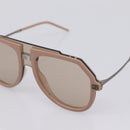 Dolce & Gabbana Sunglasses Metal Beige Silver Auth BA16471-7