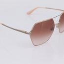 Dolce & Gabbana Sunglasses Metal Beige Gold Auth BA16472-7