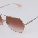 Dolce & Gabbana Sunglasses Metal Beige Gold Auth BA16472-8