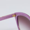 Dolce & Gabbana Sunglasses Plastic Purple Gold Auth BA16473V-13