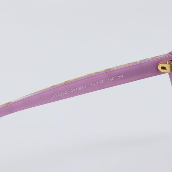 Dolce & Gabbana Sunglasses Plastic Purple Gold Auth BA16473V