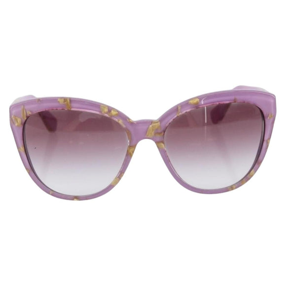 Dolce & Gabbana Sunglasses Plastic Purple Gold Auth BA16473V