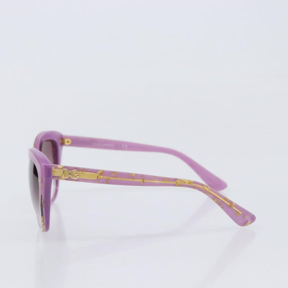 Dolce & Gabbana Sunglasses Plastic Purple Gold Auth BA16473V