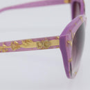 Dolce & Gabbana Sunglasses Plastic Purple Gold Auth BA16473V-8