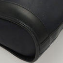 Christian Dior Trotter Canvas Shoulder Bag PVC Navy Gold Auth BA1648-14