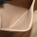 Christian Dior Trotter Canvas Shoulder Bag PVC Navy Gold Auth BA1648-21