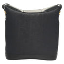 Christian Dior Trotter Canvas Shoulder Bag PVC Navy Gold Auth BA1648-2