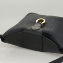 Christian Dior Trotter Canvas Shoulder Bag PVC Navy Gold Auth BA1648-6