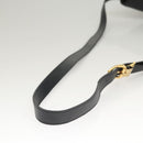 Christian Dior Trotter Canvas Shoulder Bag PVC Navy Gold Auth BA1648-7