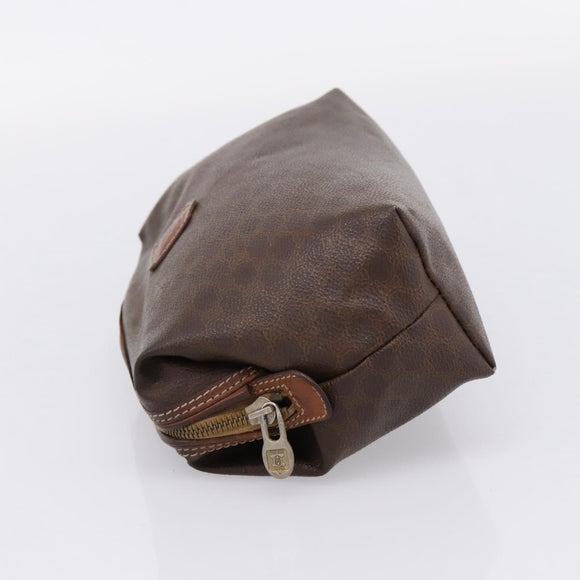 CELINE Macadam Canvas Shoulder Bag PVC Leather 2 Set Brown Auth BA16481