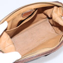 CELINE Macadam Canvas Shoulder Bag PVC Leather 2 Set Brown Auth BA16481-13
