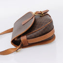 CELINE Macadam Canvas Shoulder Bag PVC Leather 2 Set Brown Auth BA16481-4