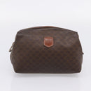 CELINE Macadam Canvas Shoulder Bag PVC Leather 2 Set Brown Auth BA16481-8